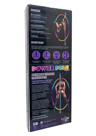 Power Pole Pro Professional Portable Exercise and Dance Spinning Pole Extends Up