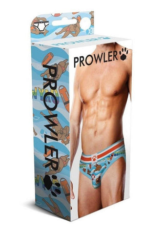 Prowler Gaywatch Bears Brief - Blue/Orange - Small