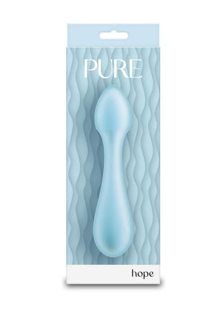 Pure Hope Rechargeable Silicone Wand - Blue