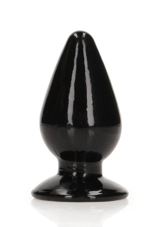 Realrock Crystal Clear Anal Plus - Black/Clear - 3.5in