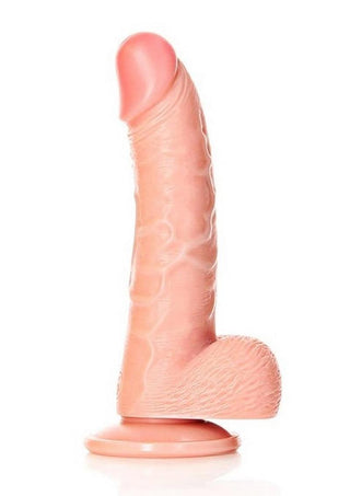 Realrock Curved Realistic Dildo with Balls and Suction Cup