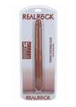 Realrock Realistic Skin Slim Double Ended Dong - Caramel - 14in