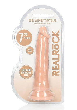 Realrock Skin Realistic Dildo Without Balls - Vanilla - 7in