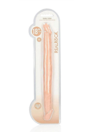 Realrock Skin Realistic Double Dildo - Vanilla - 18in