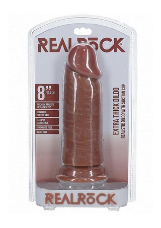 Realrock Ultra Realistic Skin Extra Thick No Balls - Caramel - 8in