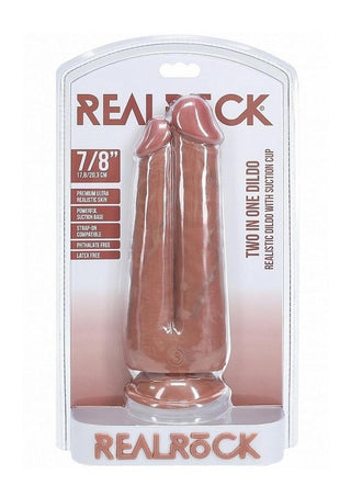 Realrock Ultra Realistic Skin Two In One - Caramel - 7in/8in