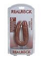 Realrock Ultra Realistic Skin U Shaped Double Dildo - Caramel - 5in