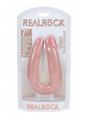 Realrock Ultra Realistic Skin U Shaped Double Dildo - Vanilla - 7in