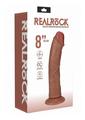 Realrock Vibrating Cock Regular Curved - Caramel - 8in