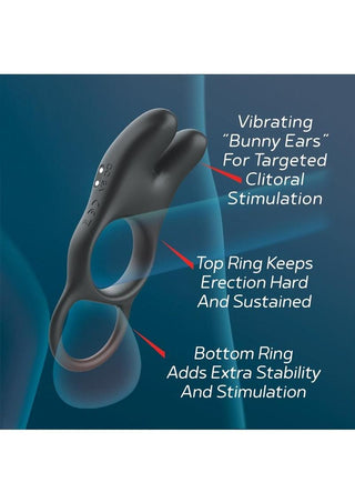 Red Dot Silicone Rechargeable Vibrating Cock Ring V1 with Remote Control