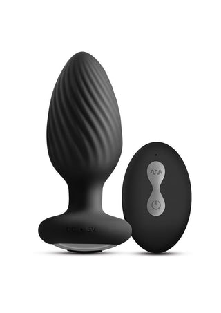 Renegade Alpine 2.0 Rechargeable Silicone Remote Anal Plug - Black