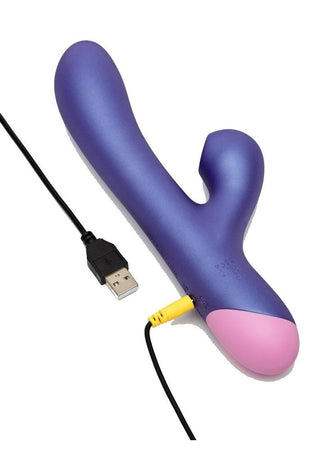 Romp Pulse Rechargeable Silicone Rabbit Vibrator with Pleasure Air