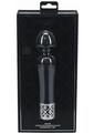 Royal Gems Scepter Silicone Rechargeable Vibrator - Black