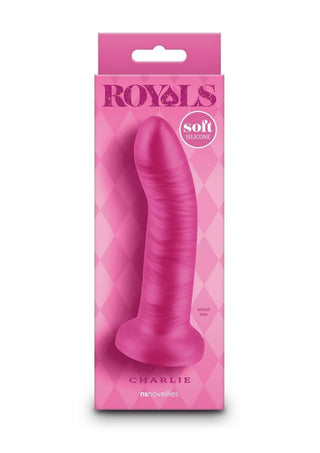 Royals Charlie Silicone Dildo - Pink - 5in