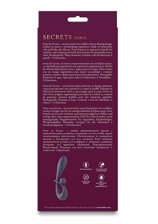 Secrets Forte Rechargeable Silicone Rabbit Vibrator