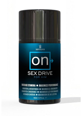 Sensuva On Sex Drive For Him Arousal - Cream - 1.7oz