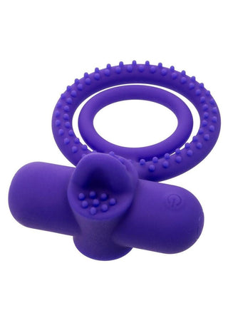 Silicone Rechargeable Dual Climaxer Cock Ring