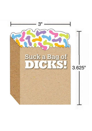 Suck A Bag Of Dicks Sticky Notes