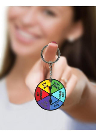 Super Fun Key Chain Sex Spinner - Multicolor