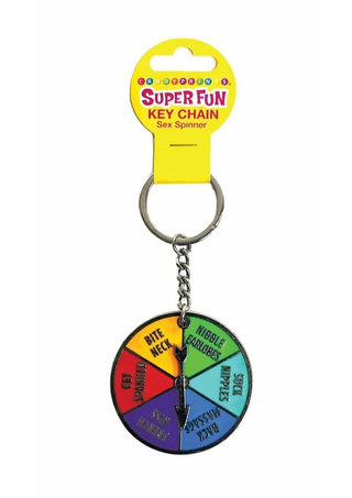 Super Fun Key Chain Sex Spinner - Multicolor