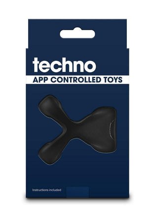 Techno Strobe Rechargeable Silicone App Compatible Cock Ring