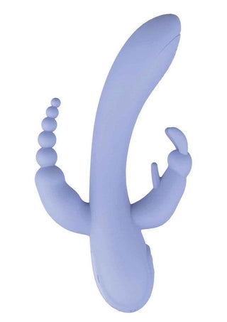 The Beat Trifecta Rechargeable Silicone Multifunction Rabbit Vibrator