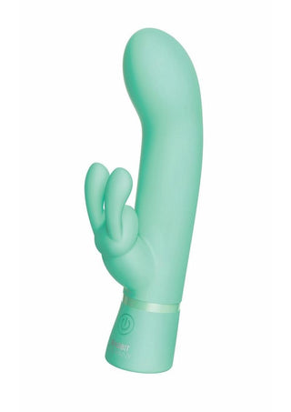 The Rabbit Company The Travel Rabbit Rechargeable Silicone Vibrator - Aqua/Blue