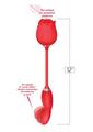 Wild Rose Come Hither Rechargeable Silicone Dual Stimulator with Clitoral Suction