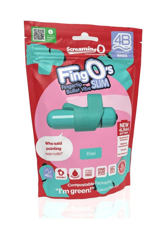 4b Fingo Slim Finger Vibrator - Green/Kiwi