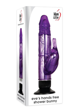 Adam and Eve - Eve's Hands Free Shower Bunny Dual Stimulating Vibrator - Purple