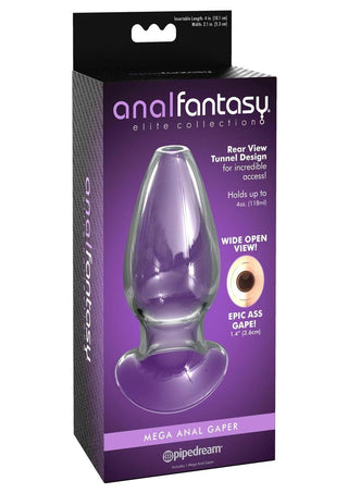 Anal Fantasy Elite Mega Anal Gaper Glass Open Tunnel - XLarge