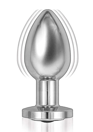 Ass-Sation Remote Control Rechargeable Vibrating Metal Anal Plug