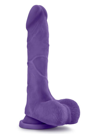 Au Naturel Bold Thrill Dildo with Suction Cup - Purple - 8.5in