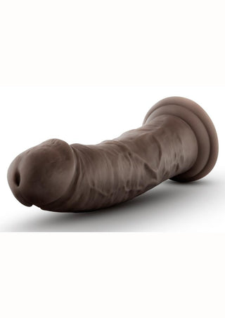 Au Naturel Dildo with Suction Cup - Chocolate - 8in