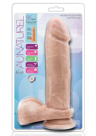 Au Naturel Dildo with Suction Cup - Flesh/Vanilla - 9.5in