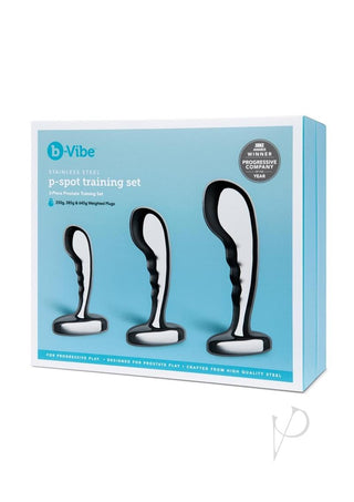 B-Vibe Stainless Steel P-Spot Training - Silver - Set