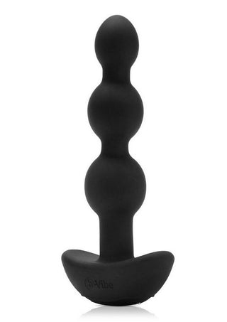 B-Vibe Triplet Anal Beads Rechargeable Silicone Beads with Remote Control - Black