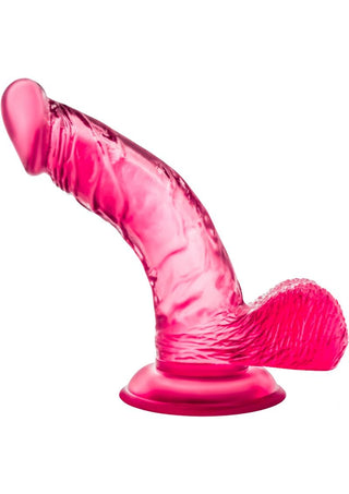 B Yours Sweet N' Hard 8 Dildo with Balls - Pink - 6.5in