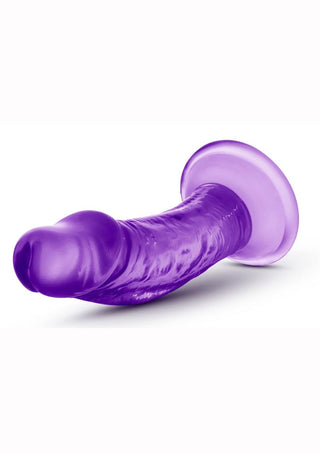 B Yours Sweet N' Small Dildo with Suction Cup - Purple - 4.5in