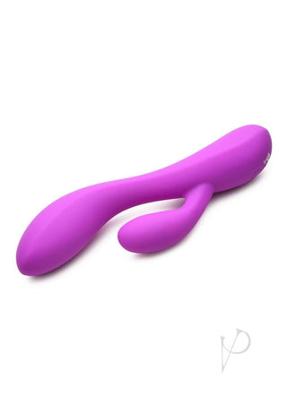 Bang! 10x Flexible Rechargeable Silicone Rabbit - Purple