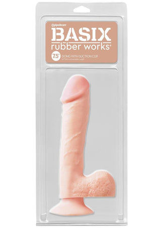 Basix Dong Suction Cup - Flesh - 7.5in