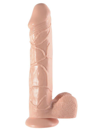 Basix Rubber Works Mega Dildo - Flesh - 12in