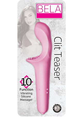 Bela Clit Teaser Vibrating Silicone Massager Vibrator - Pink