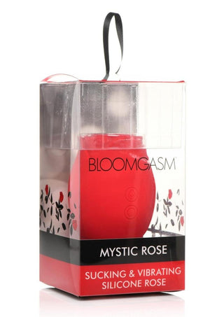 Bloomgasm Mystic Rose Rechargeable Silicone Sucking and Vibrating Clitoral Stimulator - Red