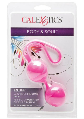 Body and Soul Entice Silicone Kegel Balls - Pink