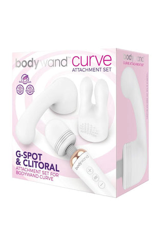 Bodywand Curve Silicone G-Spot and Clitoral Attachment - White - Set