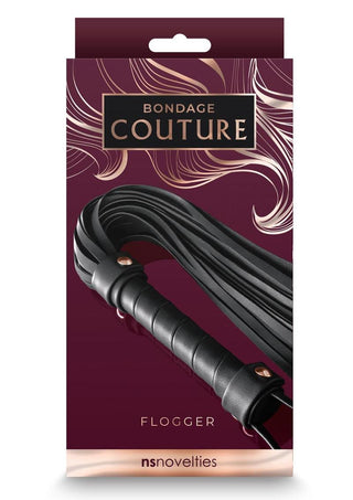 Bondage Couture Pu Leather Flogger - Black