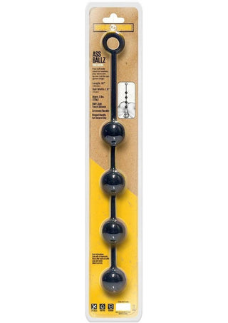 Boneyard Ass Ballz Silicone Anal Beads - Black - Medium