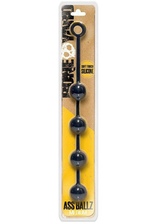 Boneyard Ass Ballz Silicone Anal Beads - Black - Medium