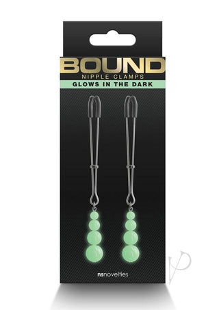 Bound Nipple Clamps G2 Iron - Glow In The Dark/Gray/Grey/Metal